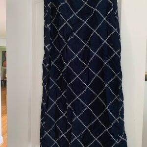 Midi navy blue wrap skirt Medium Giani Feroti